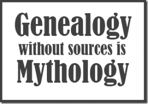 My Family Tree - Genealogy without sources is Mythology